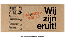 Tablet Screenshot of goedinvorm.nl